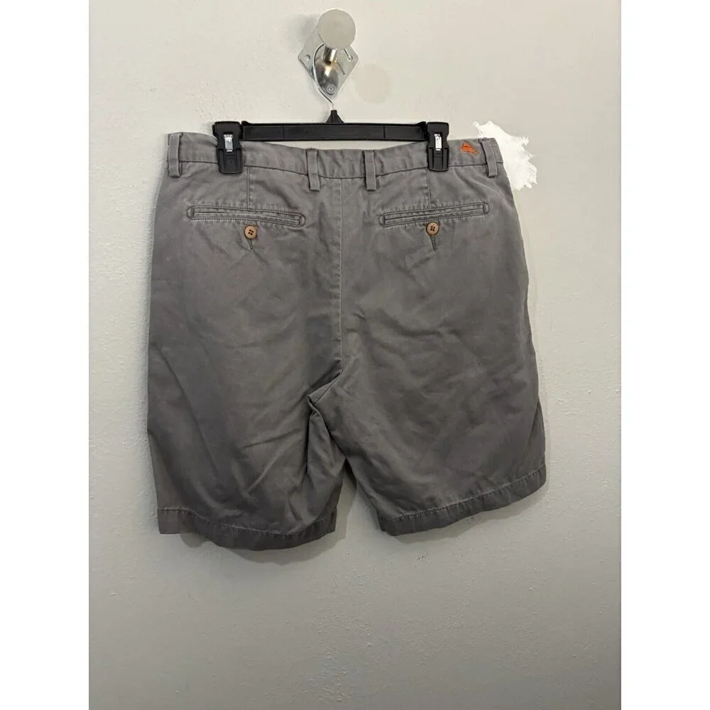 Tommy Bahama Preppy Chino Shorts Gray Men 34 Classic Fit